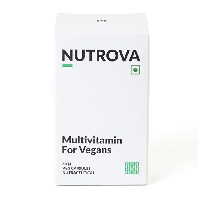 NUTROVA Multivitamin For Vegans - Multivitamin Supplement for Vegan Diets for Men & Women Unisex  - 60 capsules