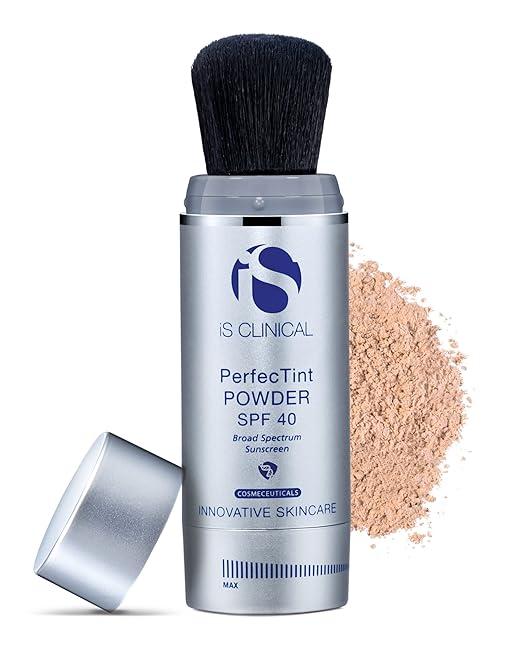 iS CLINICAL PerfecTint Powder SPF 40 – 7 gm | Tinted Loose Face Powder with Broad-Spectrum Protection & Matte Finish