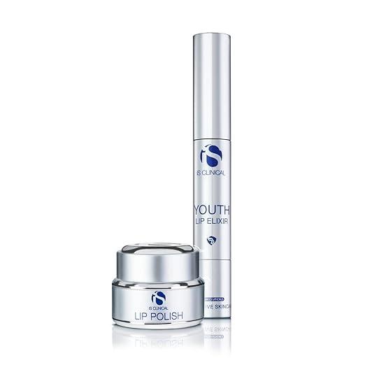 iS CLINICAL Lip Duo – 6.5 gm | 2-Step Lip Treatment with Lip Polish & Youth Lip Elixir for Smoother, Plumper Lips