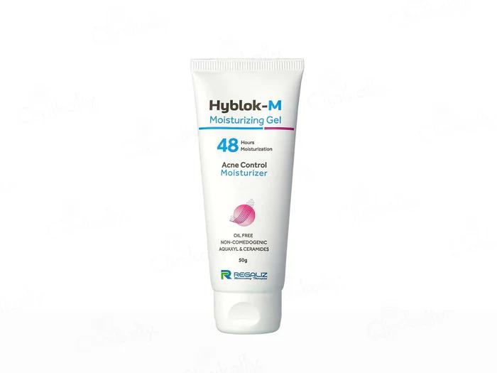 Hyblok-M Acne Control Moisturizing Gel – 50 gm | Oil-Free Hydration for Acne-Prone Skin