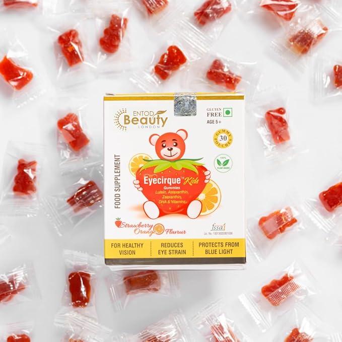 Eyecirque Kids Eye Vitamin Gummies – 30 Count | For Healthy Vision, Digital Eye Strain & Eye Fatigue – With Lutein, Zeaxanthin, DHA & More