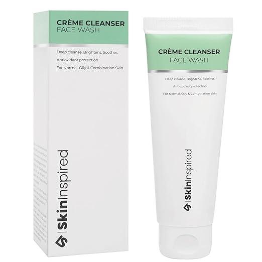 SkinInspired Crème Cleanser For Oily Skin Facewash - 70 gm  | For Normal, Combination, Oily & Acne-Prone Skin
