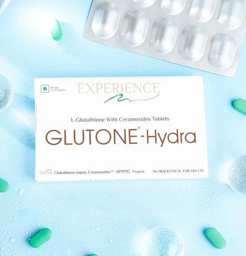 Glutone Hydra – Skin Hydration & Radiance Tablets (10 Tabs)