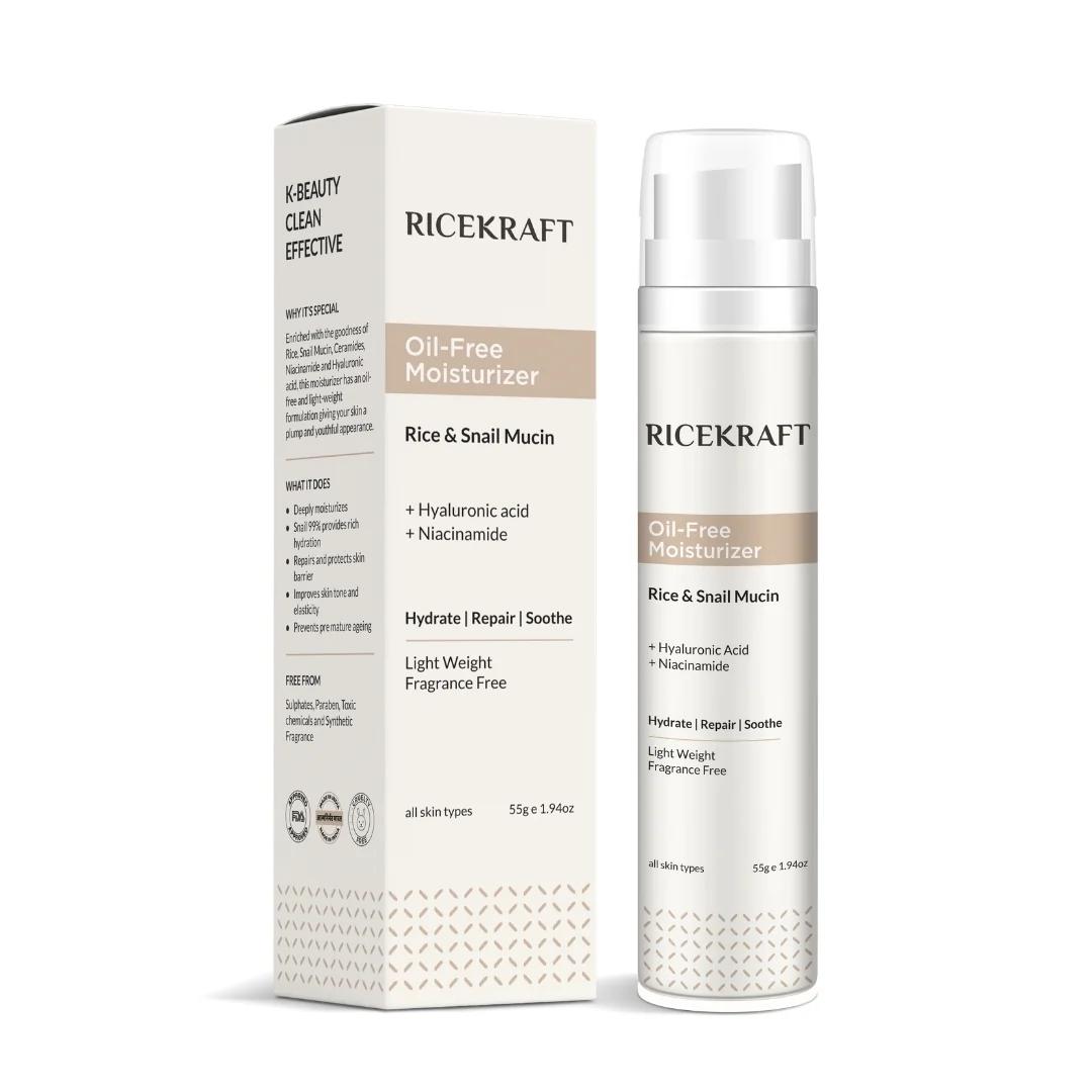 RiceKraft Snail 99 Mucin Moisturizer - 55 gm