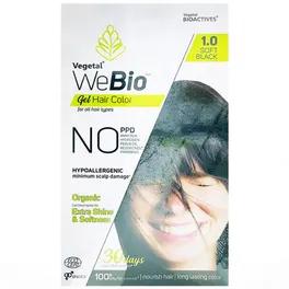 Vegetal 1.0 Soft Black WeBio Gel Hair Color (1 Kit)