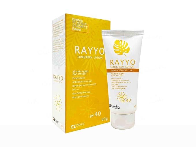 Rayyo SPF 40 Sunscreen Lotion - 60 ml