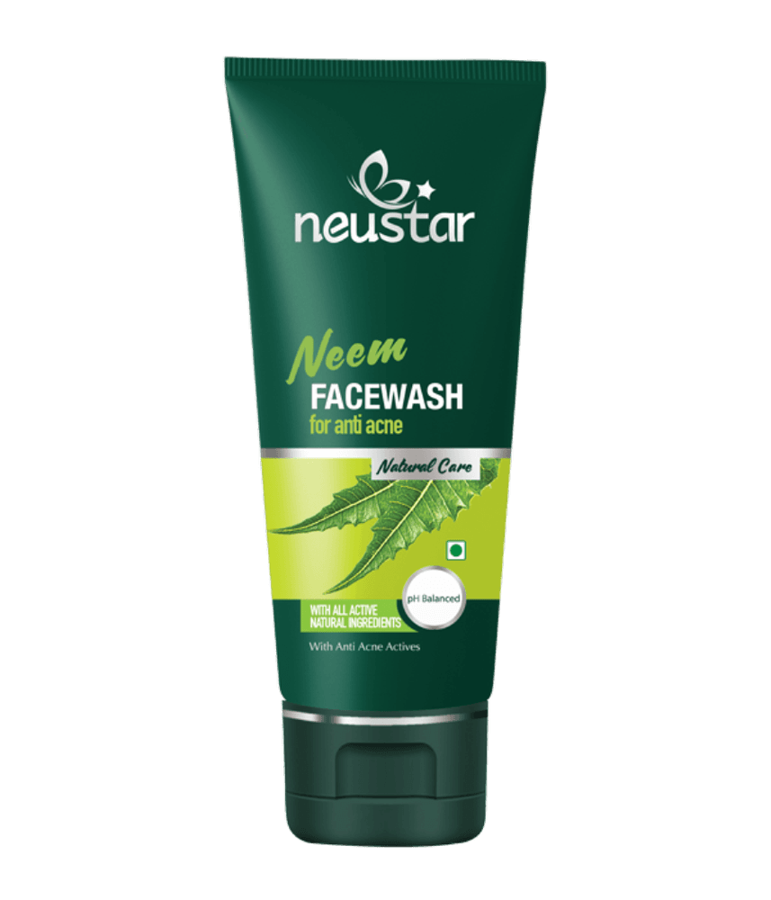 Neustar Neem Anti-Acne Face Wash | With Anti-Acne Actives  | For All Skin Types | 100ml
