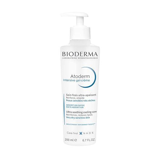 Bioderma Atoderm Intensive Gel | Ultra Soothing Cooling Care | For Very Dry, Irritated to Atopic Sensitive Skin - 200 ml