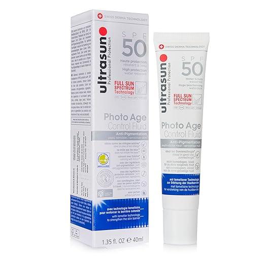 Ultrasun SPF 50 PA++++ Anti-Pigmentation Sunscreen, Swiss-Made 3 in 1 Lotion for Complete Sun Protection, Dark Spots Reduction & Helps in Anti-Aging | 7+ hrs. Water Resistant for All Skin Types - 40 ml