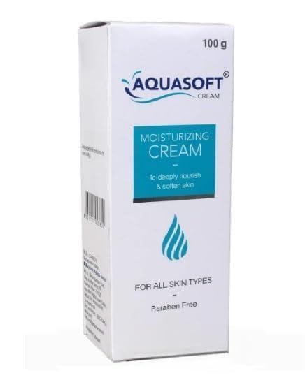 Aquasoft Moisturising Cream | Nourishes & Softens the Skin | For All Skin Types | Paraben-Free - 100 gm