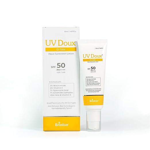 UV Doux D-Tan Aqua Sunscreen Lotion SPF 50 PA++++ – 50 ml