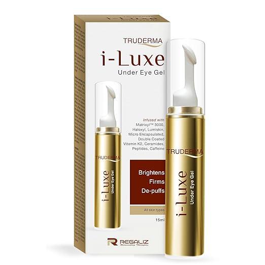 REGALIZ Truderma i-Luxe Under Eye Gel | Dark Circles & Puffiness Care | 15 ml