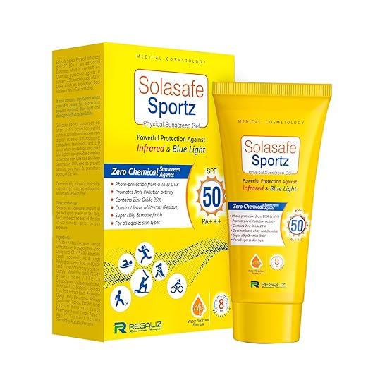 Regaliz Sportz Physical Sunscreen Gel | SPF 50+ | 50 g