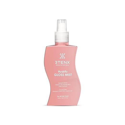 3TENX Hydrify Gloss Mist – Instant Shine & Frizz Control | Keratin & Raspberry Oil | 150ml