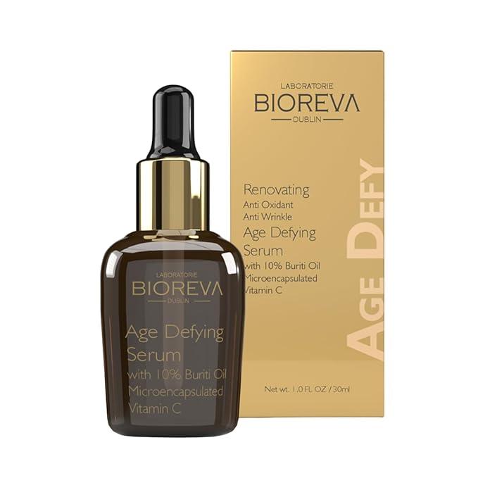 BioReva Age Defying Serum with 10% Buriti Oil & Vitamin C | Anti-Ageing Night Care | 30 ml