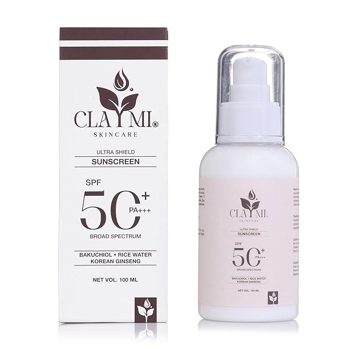 Claymi Broad Spectrum Sunscreen SPF 50+ – Lightweight Protection (100g)