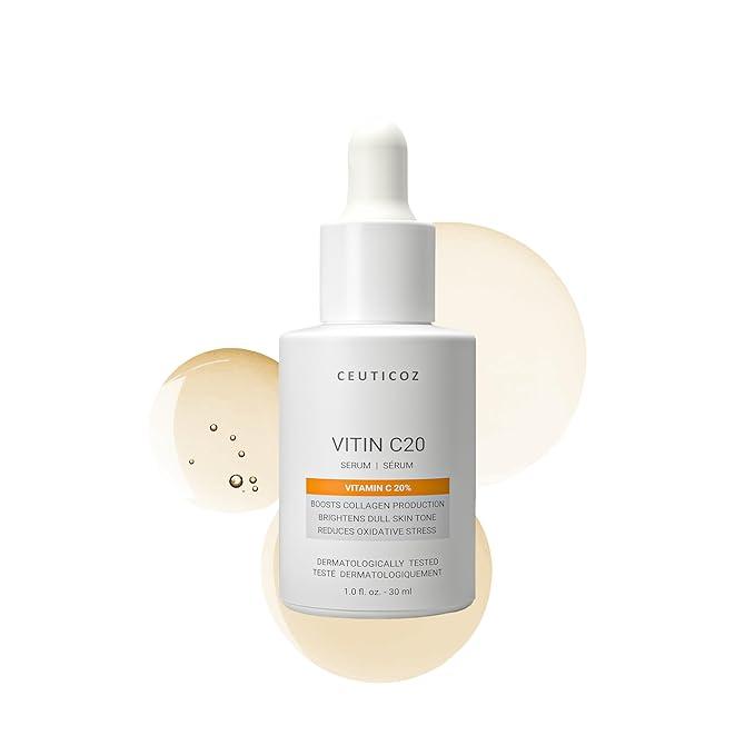 Ceuticoz Vitin-C Serum | 20% Vitamin C Brightening & Anti-Aging Face Serum