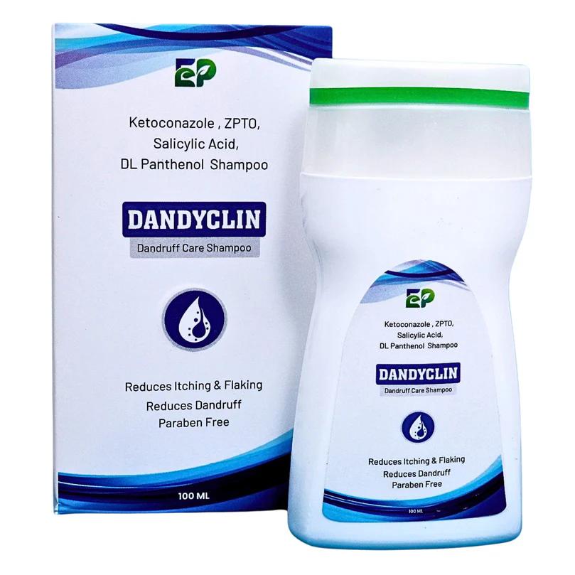 Dandyclin Dandruff Care Shampoo – 100 ml | Clinically Proven Relief from Dandruff, Itching & Flaking | Paraben-Free | For All Hair Types