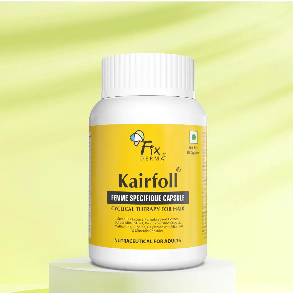 Kairfoll Femme Specifique Capsule – 60 Capsules | Advanced Hair Fall Solution for Women | Hormonal Hair Loss Support