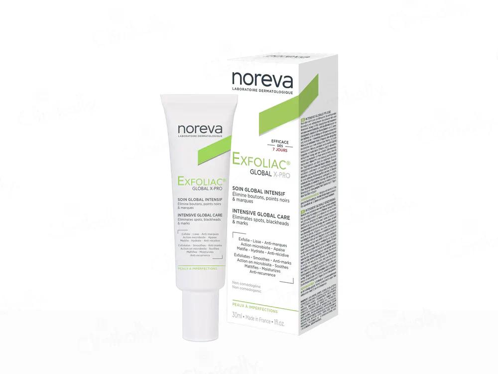 Noreva Exfoliac Global X-Pro Intensive Global Care | 30ml | Advanced Acne Treatment for Spots, Blackheads & Marks – 8-in-1 Global Action